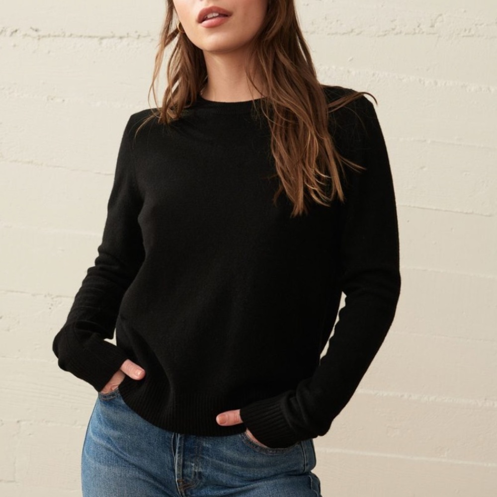 Jenni Kayne everyday SLIM CREWNECK black medium